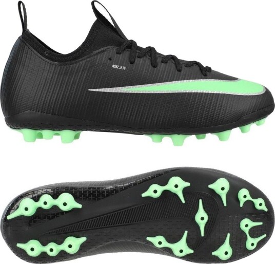 Nike Mercurial Vapor 17 Academy Ag Shadow Svart/illusion Green Barn Kunstgress (Ag) størrelse 35 Nike Mercurial Vapor 17 Academy Ag Shadow Svart/illusion Green Barn Kunstgress (Ag) størrelse 35