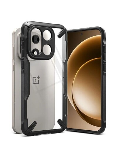 Ringke Fusion X Hybrid Mobildeksel til OnePlus 15 - Gjennomsiktig Svart