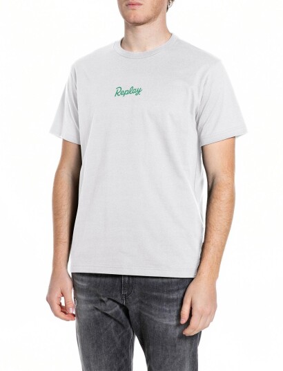 Replay T Shirt Regular   White   XXL