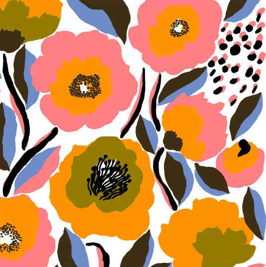 Marimekko Rosarium serviett 33x33 cm 20 pk White