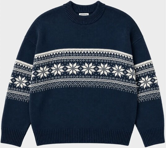 Prohibited Nordic Knit Sweater NAVY M Prohibited Nordic Knit Sweater NAVY M