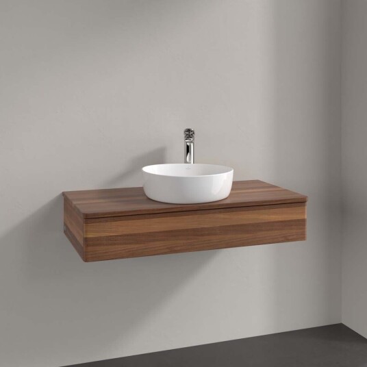 Villeroy & Boch  Antao Servantskap med 1 skuff 100x50x19 cm u/lys Valnøtt
