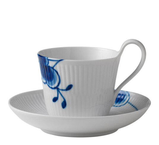 Royal Copenhagen Blue Fluted Mega tekopp med skål 25 cl