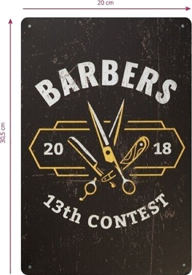 Activeshop Dekorplate Barber B038