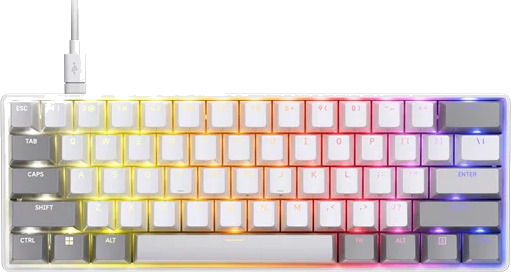 Corsair Clipper Pro Mini 60 Gamingtastatur Nordisk Hvit med RGB Corsair Clipper Pro Mini 60 Gamingtastatur Nordisk Hvit med RGB