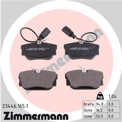Bremseklosser ZIMMERMANN 23446.165.1