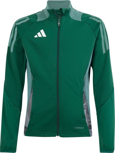 Adidas Performance Cardigan Tiro24 C TRJKTY DRKGRN Adidas Performance 10 år 140 Cardigan Grønn