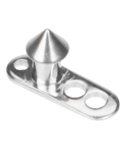 Utgått Silver Spike Classic Dermal Anchor Strl 1.6 x 2 mm med 2.5 mm spike