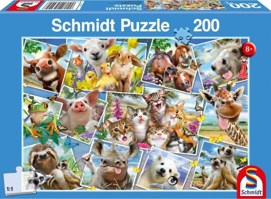 Schmidt Puzzles 56294 Puslespill 200 Brikker Dyre-Selfies