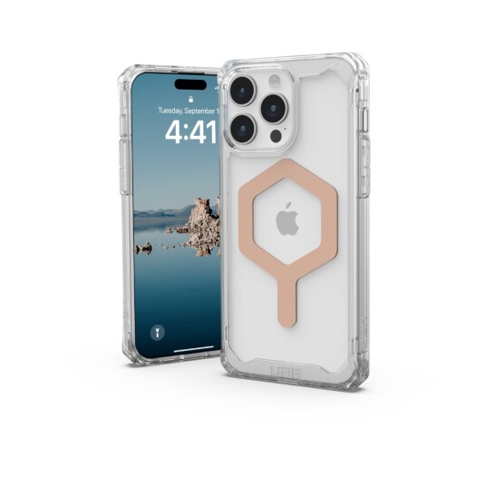 UAG Plyo MagSafe iPhone 15 Pro Max deksel (klar/rose)
