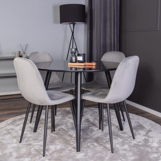 Venture Home Spisegruppe Venture Home Plaza med 4stk Polar Stoler GR24137