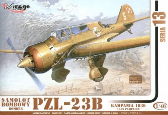 Mirage PZL-23B Modellfly Byggesett 1:48