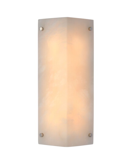 Visual Comfort Clayton Wall Sconce Polished Nickel/Alabaster