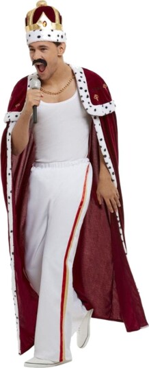Lisensiert Queen Freddie Mercury Royal Herrekostyme Large