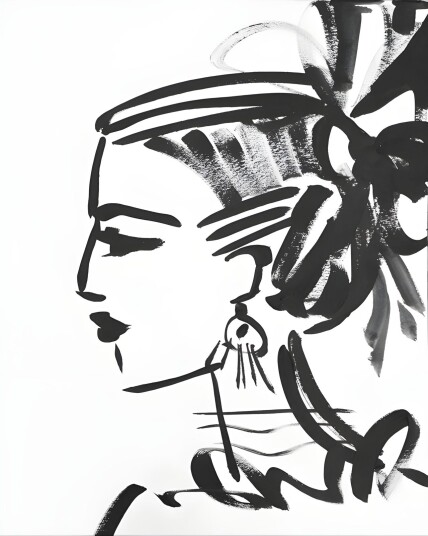Plakat Elegant Portrett