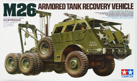 Tamiya 35244 M26 Armored Modelltank Byggesett 1:35