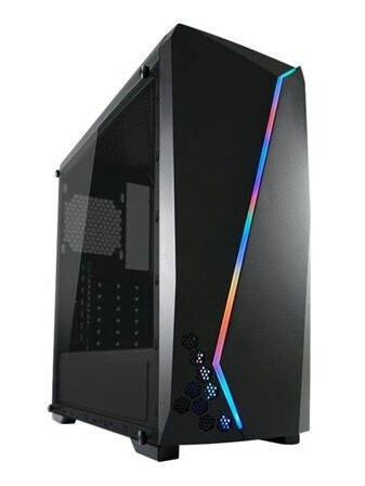 LC Power Gaming 700B Hexagon - Kabinett - Tower - Svart