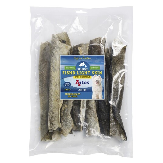Antos Fish D"Light Lakseskinn 100G