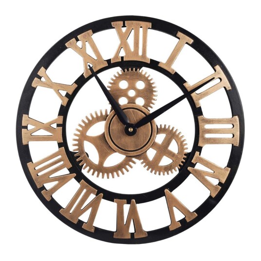 Xii Gears Veggklokke KXD0057 50 cm Unisex Kvarts urverk Wood Xii Gears Veggklokke KXD0057 50 cm Unisex Kvarts urverk Wood