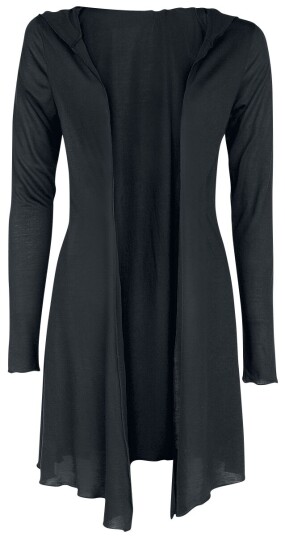 Black Premium by EMP Cardigan - Overlay Hood - XS til 5XL - Damer - svart