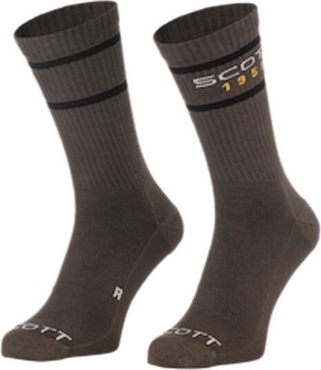 SCOTT Casual Retro Crew sykkelsokker wood grey