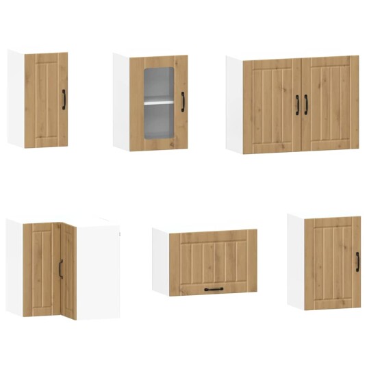  Kjøkkenskapssett 11 deler Kalmar artisan eik konstruert tre 8721158505583