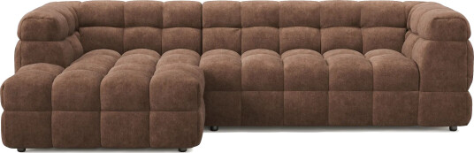 Elise 4 seters Sofa med Sjeselong Venstre Brun Elise 4 seters Sofa med Sjeselong Venstre Brun