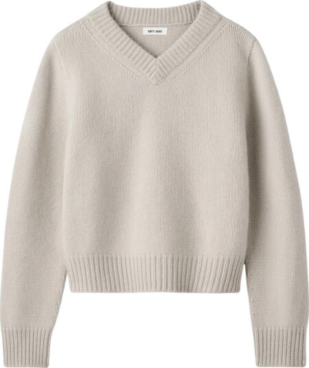 Soft Goat Dame Strikkevarer Beige M,