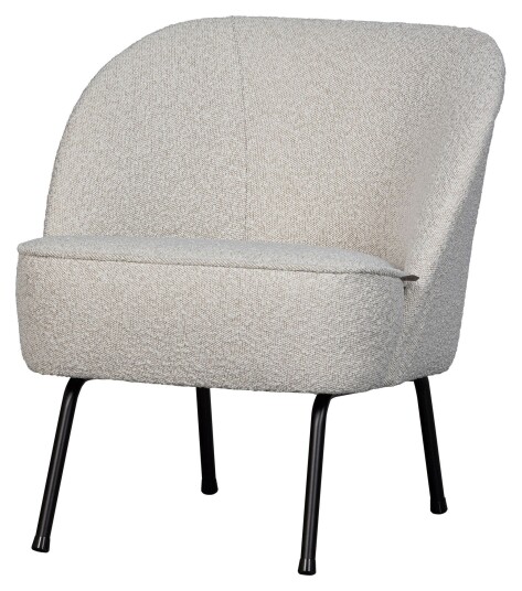 BePureHome Vogue Lenestol, Bouclé natur Unoliving