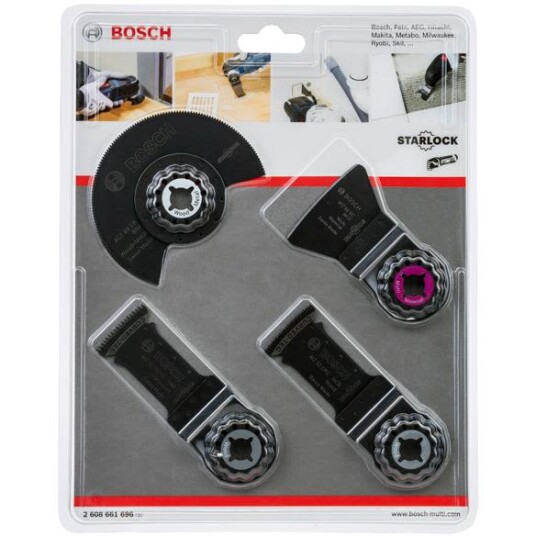 Bosch 4-deler Sagbladsett for Multikutter - Tre og Metall
