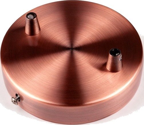Ledlife Baldakin i rødkobber Ø12cm høyde 2,5cm 2 hull takrosett