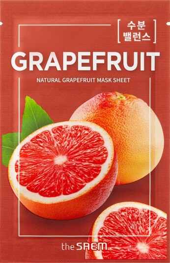 The Saem Natural Grapefruit Mask Sheet Mascarilla Pomelo 21 ml