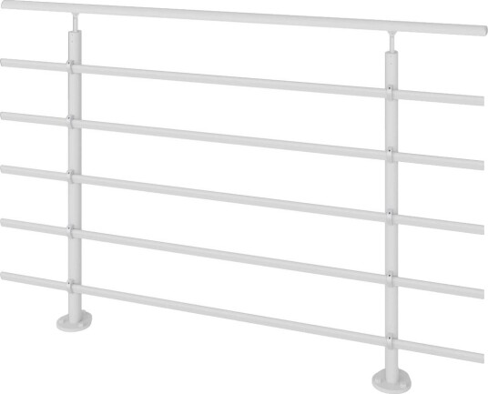 Rekkverk Dolle Pure Gulvmontert Hvit, L: 1500 m