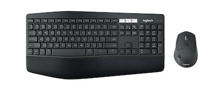 Logitech MK850 Trådløst Tastatur og Mussett med Håndleddstøtte QWERTY Svart Logitech MK850 Trådløst Tastatur og Mussett med Håndleddstøtte QWERTY Svart