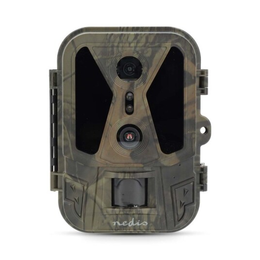Nedis Wildlife Kamera | 4K@10fps | 50 MPixel | 8 MPixel CMOS | IP65 | Svart No-Glow IR | Nattsyn | Betraktningsvinkel: 100 ° | Bevegelsessensor | Deteksjonsvinkel: 120 ° | Deteksjonsområde: 25 m | Skjermstørrelse: 2.4 " | LCD skjerm | Brun / Grøn Nedis Wildlife Kamera | 4K@10fps | 50 MPixel | 8 MPixel CMOS | IP65 | Svart No-Glow IR | Nattsyn | Betraktningsvinkel: 100 ° | Bevegelsessensor | Deteksjonsvinkel: 120 ° | Deteksjonsområde: 25 m | Skjermstørrelse: 2.4 " | LCD skjerm | Brun / Grøn