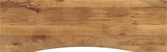 Skrivebordsplate med kurve 160x50x2,5 cm heltre grovt mangotre