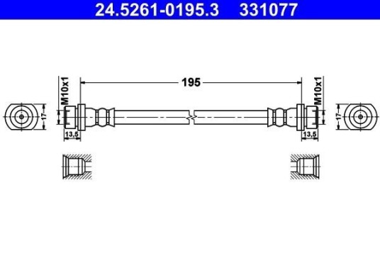 Bremseslange ATE 24.5261-0195.3