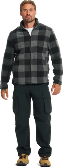 RevolutionRace Herre > Overdeler > Fleece & midlayers Moss Graphic Pile Fleece Jacket Herre Black/Anthracite Størrelse:M RevolutionRace Herre > Overdeler > Fleece & midlayers Moss Graphic Pile Fleece Jacket Herre Black/Anthracite Størrelse:M