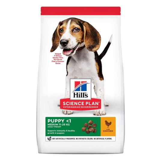Hill's Puppy Medium Tørrfôr med Kylling 12 kg Hill's Puppy Medium Tørrfôr med Kylling 12 kg