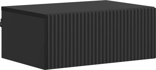 Vegghengt Nattbord Svart 49 x 34,5 x 20 cm Konstruert tre