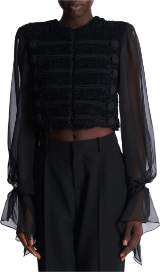 Balmain Dame Jakker Svart M,