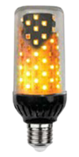 Flammepære 4W E27 1830K 465LM, sort/klar Flammepære 4W E27 1830K 465LM, sort/klar