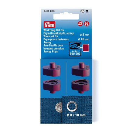 Prym Jersey Trykknapp 8 + 10 mm