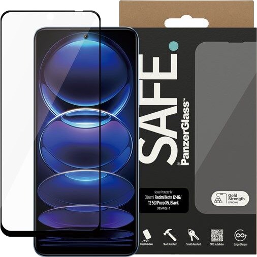 SAFE by PanzerGlass Screen Protector Xiaomi Redmi Note 12 5G | 12 4G | Poco X5 | Ultra-Wide Fit