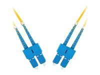 MicroConnect 2m SC/PC Enkeltmodus Fiberoptisk Nettverkskabel Halogenfri Gul 9/125 micron