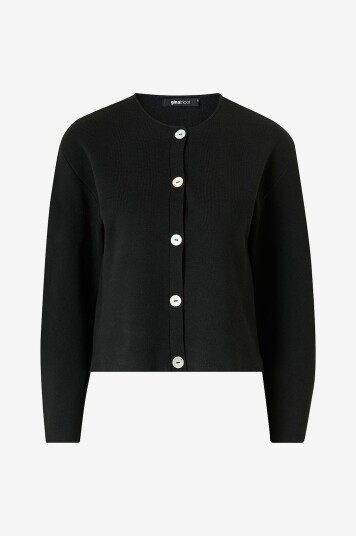 Gina Tricot Kardigan Shaped Knitted Svart