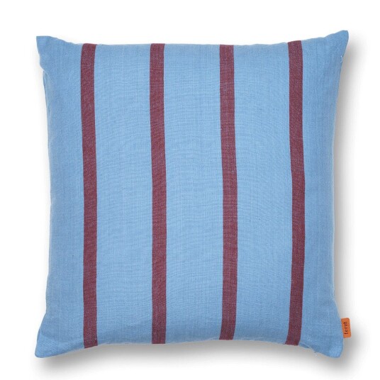 ferm LIVING Grand pute 50x50 cm Faded blue-burgundy