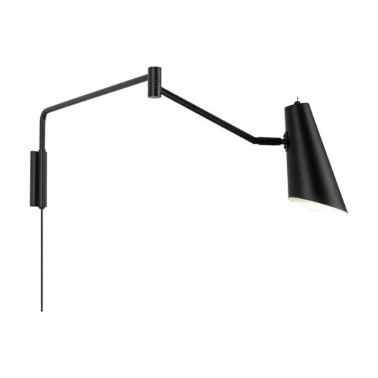 Dyberg Larsen Noa Vegglampe Lang Matt Sort Dyberg Larsen Noa Vegglampe Lang Matt Sort