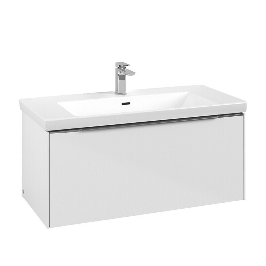 Villeroy & Boch Subway 3.0 Servantskap m/1 skuff 973x429x478 mm Hvit Høyglans