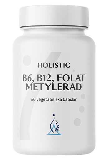 B6, B12, Folat Metylert, 60 kapslar B6, B12, Folat Metylert, 60 kapslar